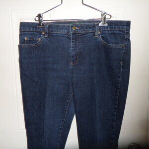 VTG LRL RALPH LAUREN DARK BLUE JEANS WOMEN SZ 16W